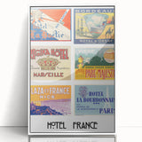 Vintage Travel Posters - French Hotel Collection Wall Art