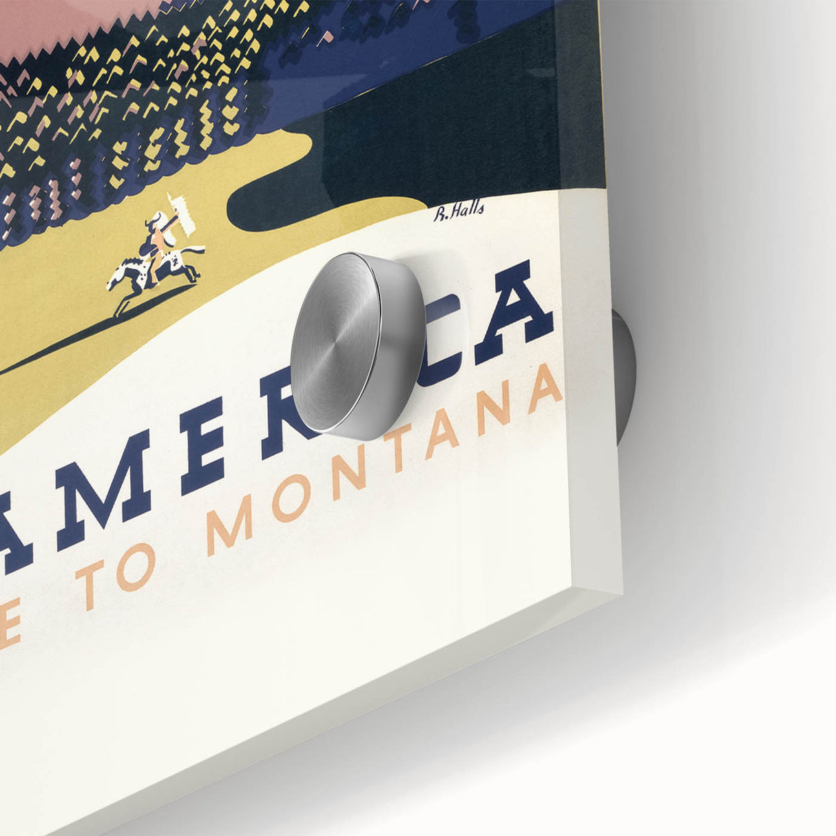 Vintage Travel Poster - Montana Scenic Wall Art