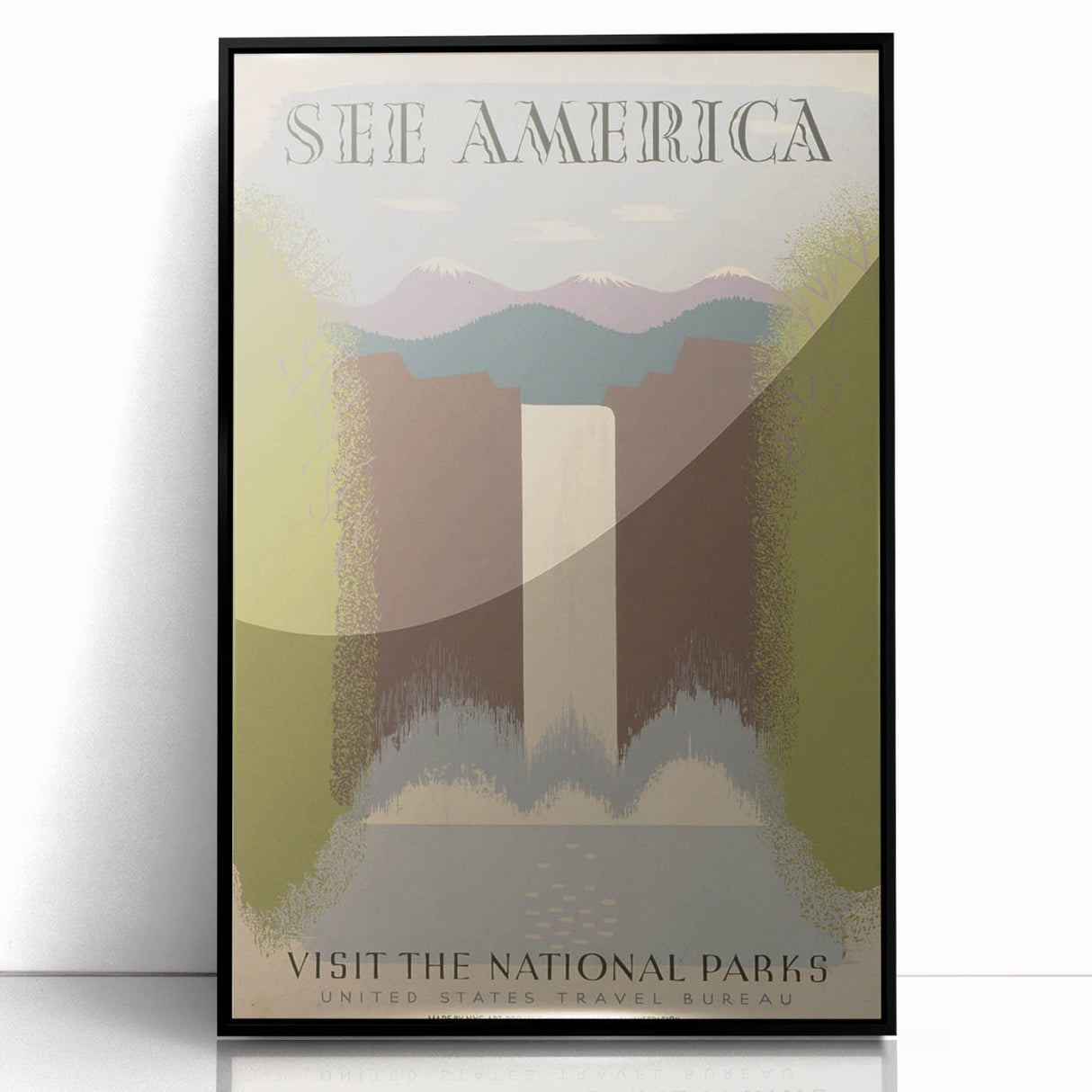 Vintage Travel Poster - National Parks Scenic Wall Art