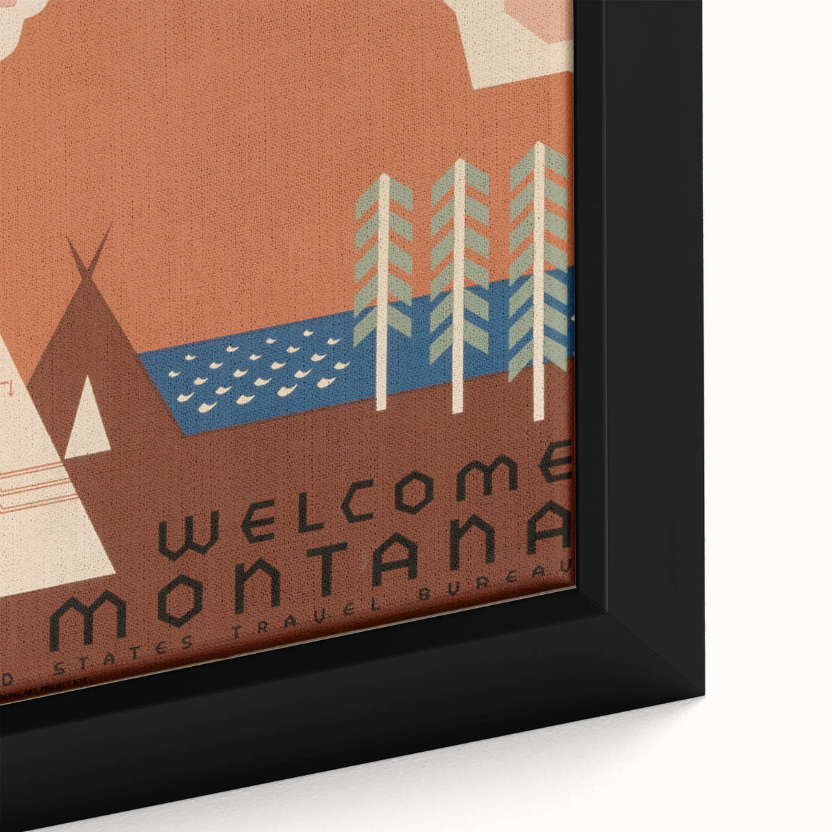 Vintage Travel Poster - Montana Wilderness Wall Art