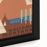 Vintage Travel Poster - Montana Wilderness Wall Art