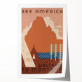 Vintage Travel Poster - Montana Wilderness Wall Art
