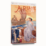 Vintage Travel Poster - Ariane Opera Paris Wall Art