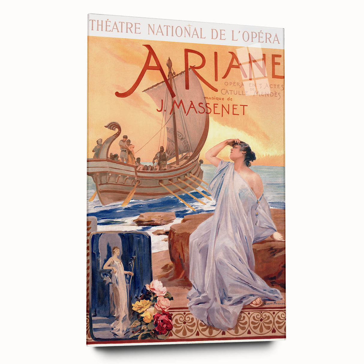 Vintage Travel Poster - Ariane Opera Paris Wall Art