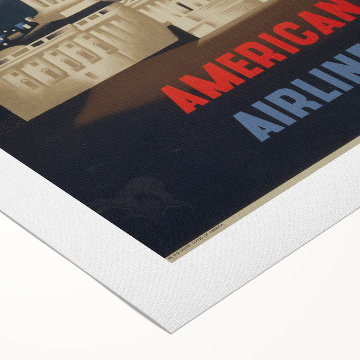 Vintage Travel Poster - Washington American Airlines Wall Art