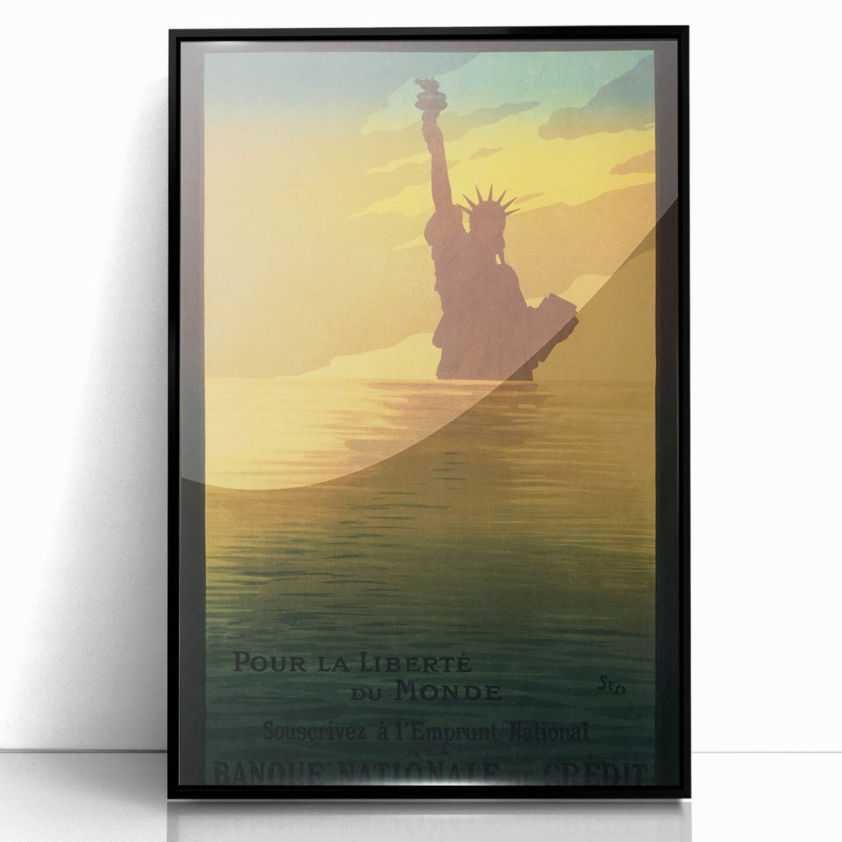 Vintage Travel Poster - Statue of Liberty Wall Art