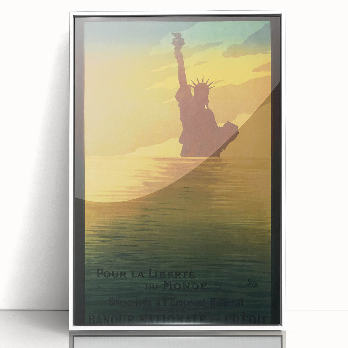 Vintage Travel Poster - Statue of Liberty Wall Art