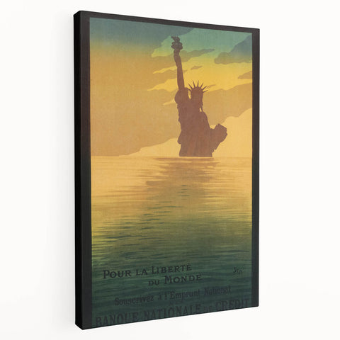 Vintage Travel Poster - Statue of Liberty Wall Art