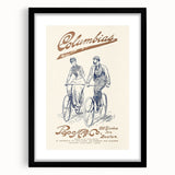 Vintage Travel Poster - Columbias Bicycle Wall Art