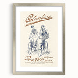 Vintage Travel Poster - Columbias Bicycle Wall Art