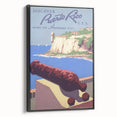 Vintage Travel Poster - Puerto Rico Coastal Art