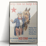 Vintage Patriotic Poster - Uncle Sam American War Art