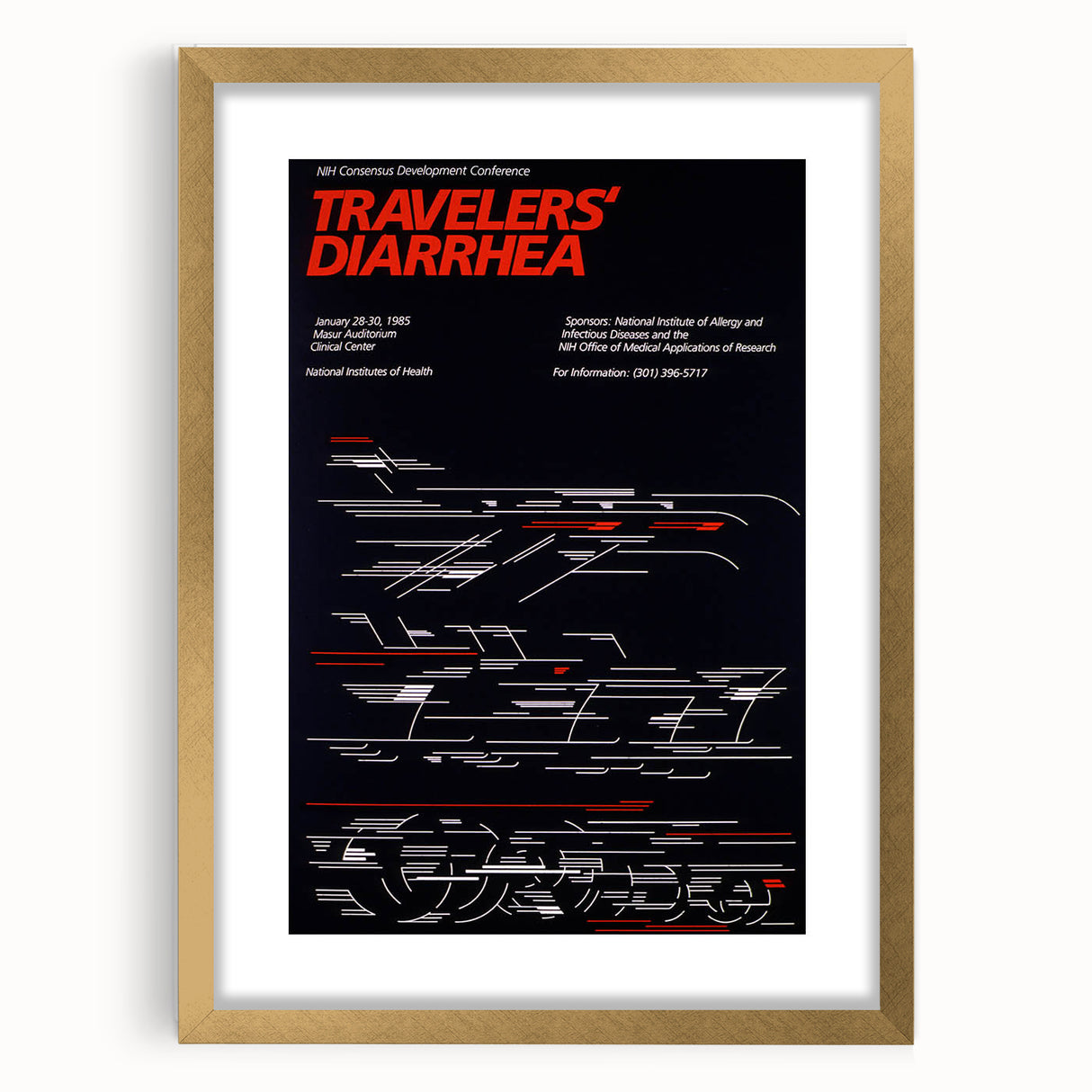 Vintage Travel Poster - Modernist Design | Retro Graphic Art