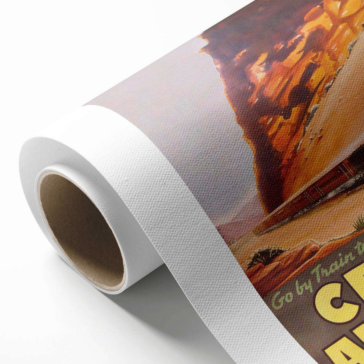 Vintage Travel Poster - Central Australia | Retro Train Art