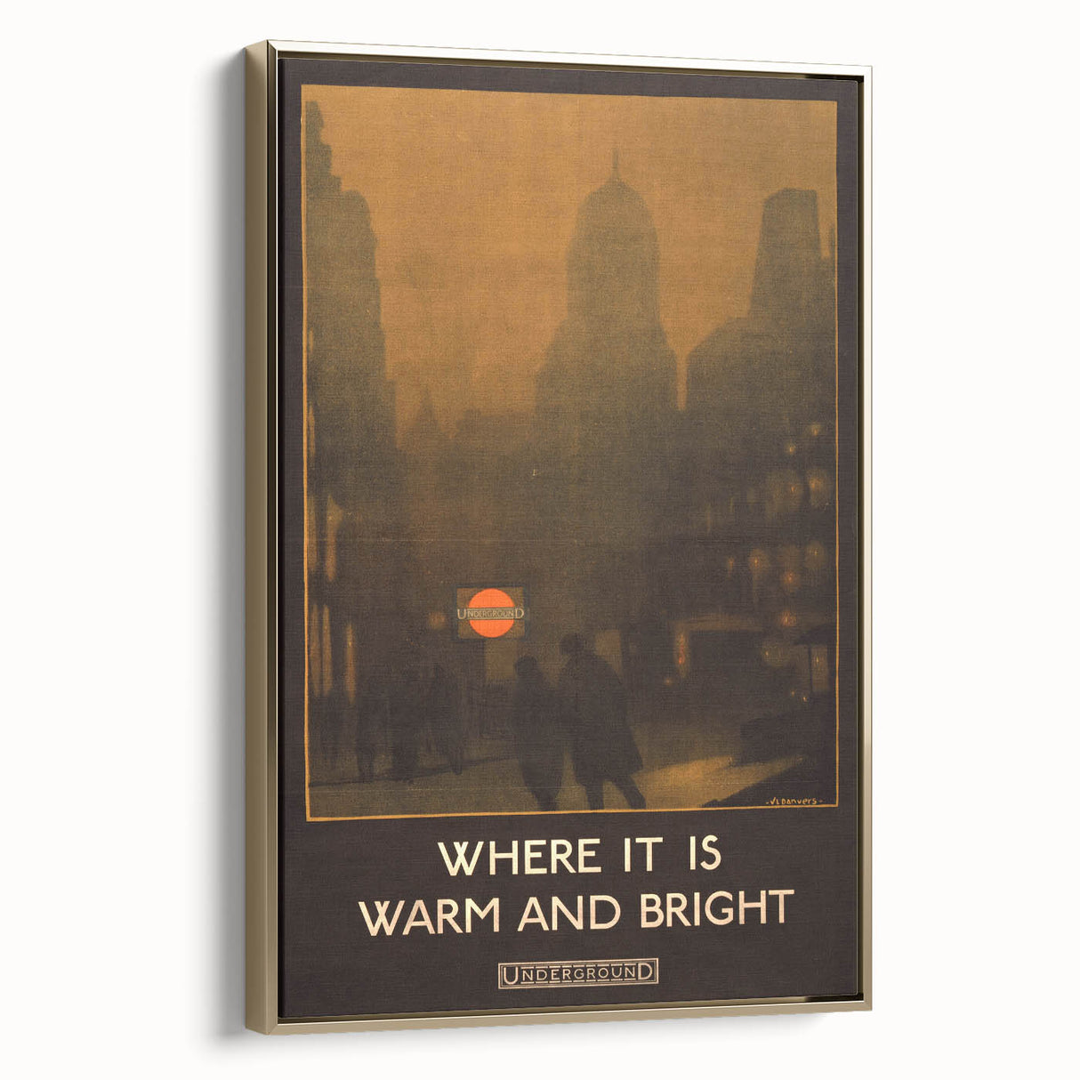 Vintage Travel Poster - London Underground | Retro City Art