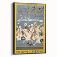 Vintage Travel Poster - New Haven Railroad | Retro Train Art