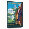 Vintage Travel Poster - Washington D.C. | Retro Railroad Art