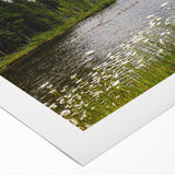 Vibrant rolled canvas showcasing a colorful wildflower design, ideal for home decor. Packaged securely in a cardboard tube to ensure safe delivery.